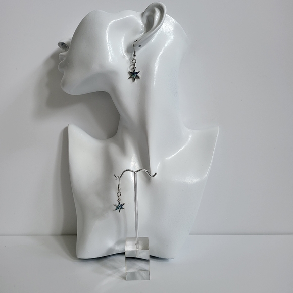 Handcrafted Star Pierced Earrings - Picture 8 of 11